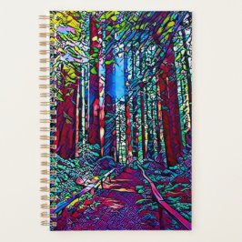 Planner California Redwood Träd (lagat glas)