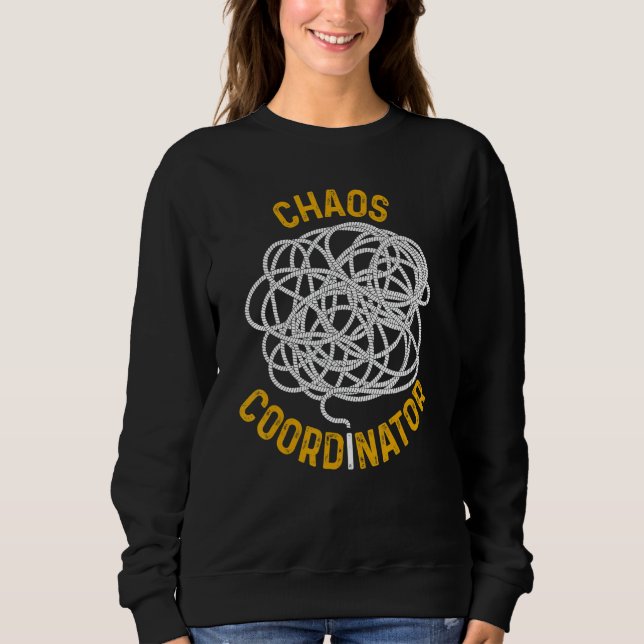 Planner Conference Chaos Coordinator Preschool Pre T Shirt (Framsida)