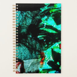 Planner double blue abstract spirit planner