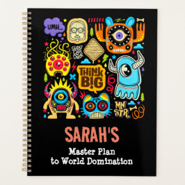 Planner - Funky Monster Doodles: Tänka Big Art