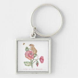 Planner Fyrkantig Silverfärgad Nyckelring