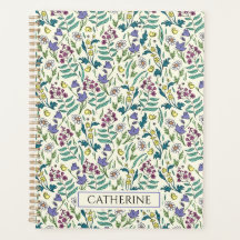 Planner med vilda blommor mönster