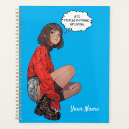 Planner - Snyggt Anime Girl in Red Sweater