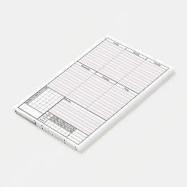 Plannersidan postar det mellanlägget post-it block