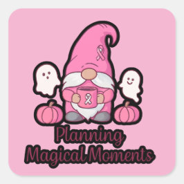 Planning Magical Moments Gnome Fyrkantigt Klistermärke