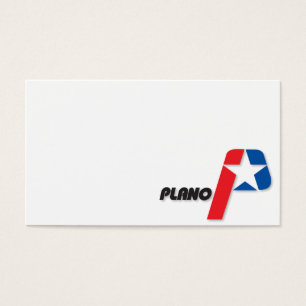Plano flagga stad visitkort