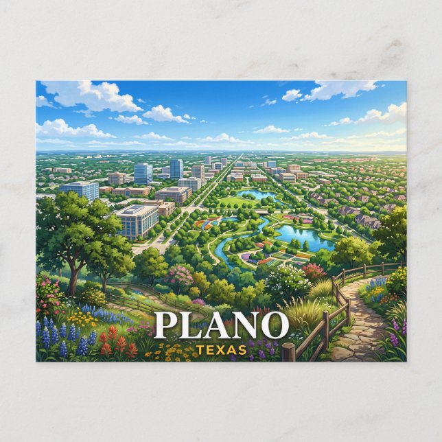 Plano Texas Resa Vykort (Framsida)