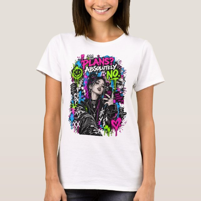 Plans Absolut Inget Grafik T-Shirt (Framsida)