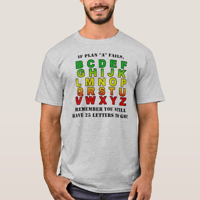 Plans 'B' genom 'Z' t-shirt (Framsida)