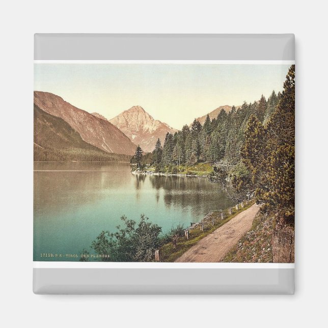 Plansee, general view, Tyrol, Austro-Hungary sälls Magnet (Framsidan)