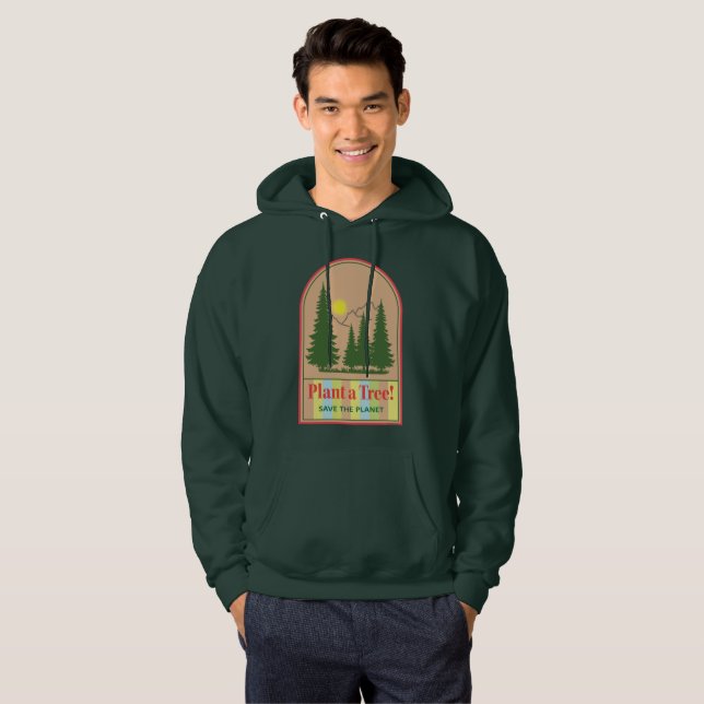 Plant a Träd, Räddat planeten, Coola Hoodie (Hel framsida)