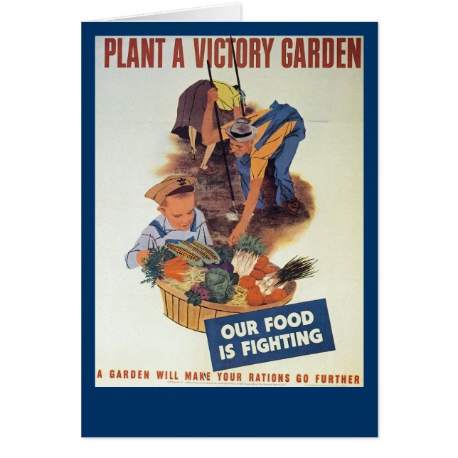 Plant a Victory Garden Hälsningskort (Framsidan)
