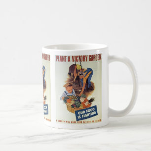 Plant a Victory Garden Kaffemugg