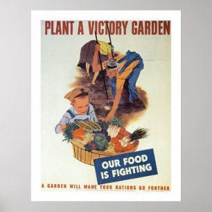 Plant a Victory Garden Poster