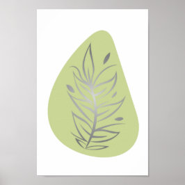 Plant Abstrakt Line Art Poster