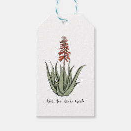 Plant Älskare Aloe You Vera Mycket Cactus Presentetikett
