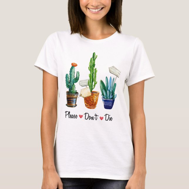 Plant Älskare Boho Gift T Shirt (Framsida)