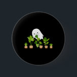 Plant Älskare Cute Halloween Ghost Gift Knapp<br><div class="desc">Plant Älskare Cute Halloween Ghost Gift</div>