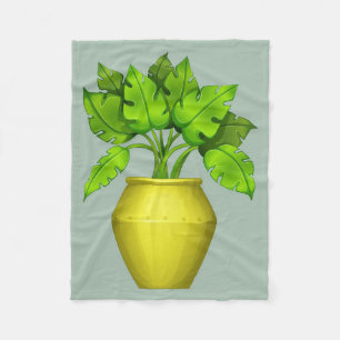 Plant Älskare House Plant Fleecefilt