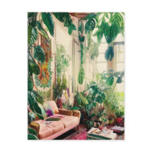 Plant Älskare Paradise Living Room