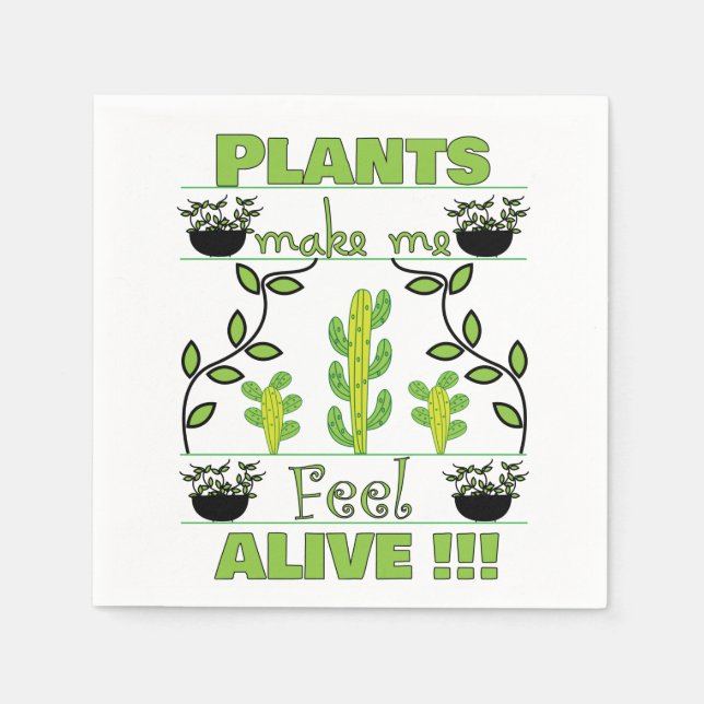 Plant Älskare Party Pappersservett (Framsidan)
