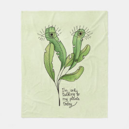 Plant älskare pun lustin invertgardener fleecefilt