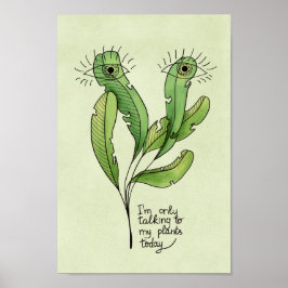 Plant älskare pun lustin invertgardener poster