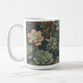 Plant Älskare Succulents Garden Mönster Kaffemugg