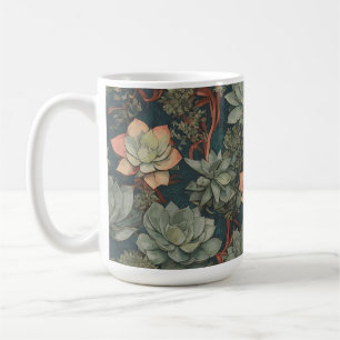 Plant Älskare Succulents Garden Mönster Kaffemugg