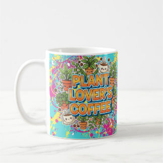Plant Älskare's Coffee - Cute Coffee Mugg for Gard