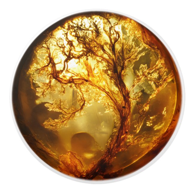 Plant Amber Mönster Knopp (Framsidan)