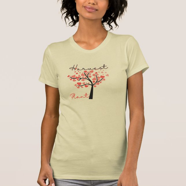 ’Plant and Harvest’ Fold Typography T-Shirt with T (Framsida)