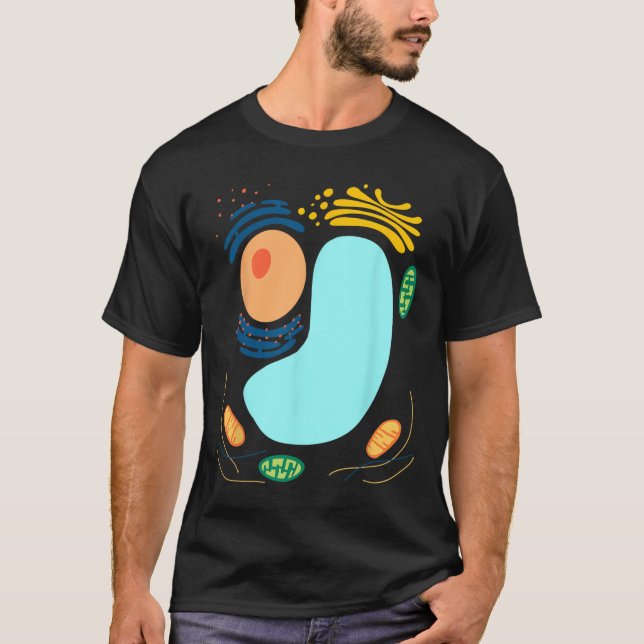 Plant Cell Simple Funny Quick Lazy Halloween fest T Shirt (Framsida)