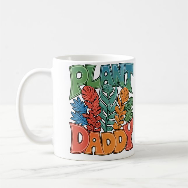 Plant Daddy Gardening Plants For Dad Gardener Kaffemugg (Vänster)