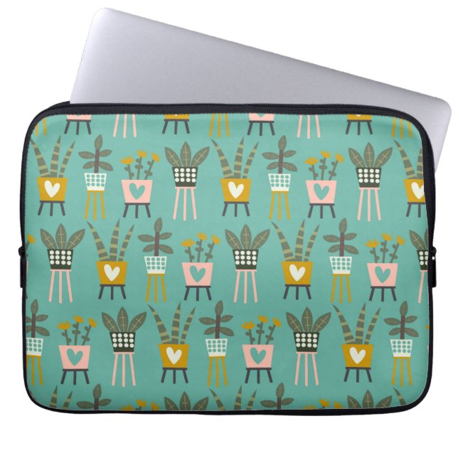 Plant Dam Art Laptop Fodral (Framsidan)