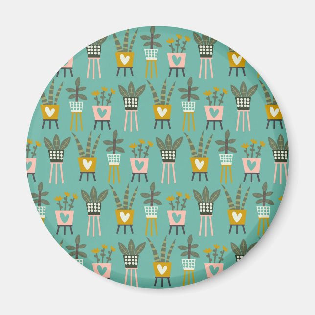 Plant Dam Art Magnet (Framsidan)