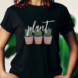Plant Dam Cactus Mamma Älskare T-Shirt
