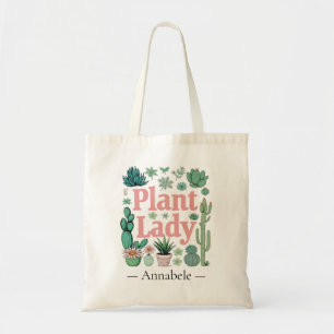 Plant Dam Cute Personlig Tygkasse