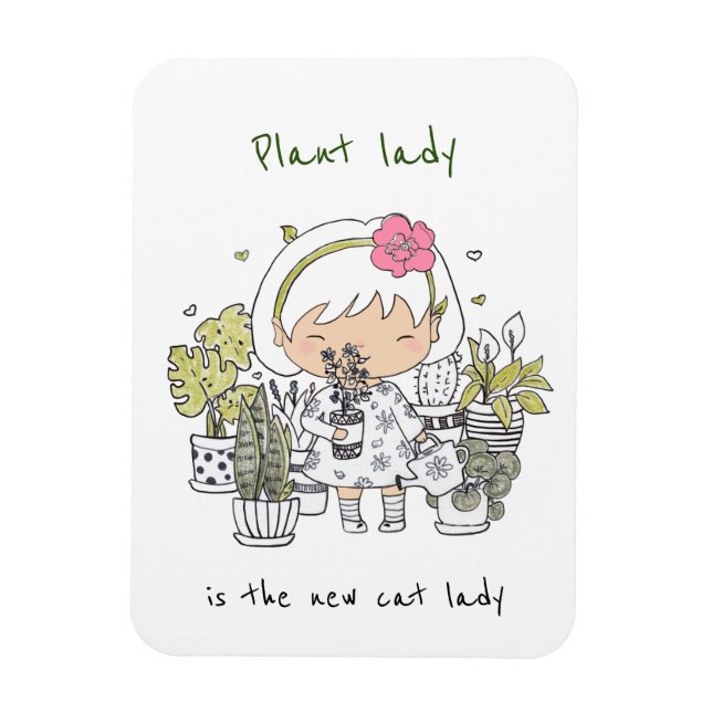 Plant Dam/ Funny Quote Magnet (Vertikal)