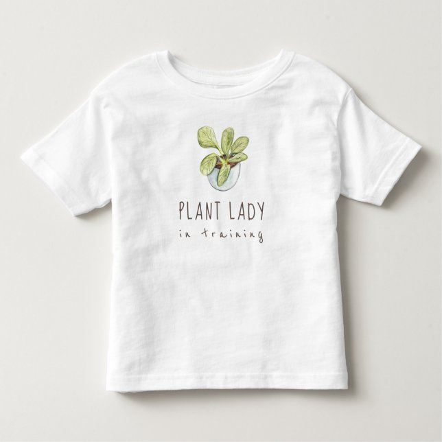 Plant Dam i Training Småbarn T-shirt (Framsida)