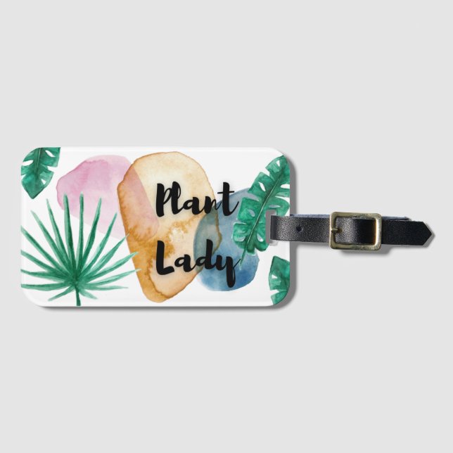 Plant Dam Luggage Tag Bagagebricka (Framsida horisontal)