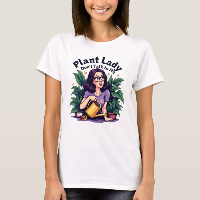 Plant Dam Prata inte med mig T Shirt (Framsida)