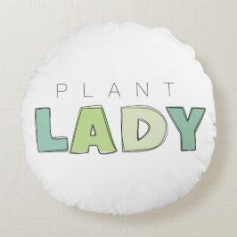 Plant Dam Round Pillow Rund Kudde