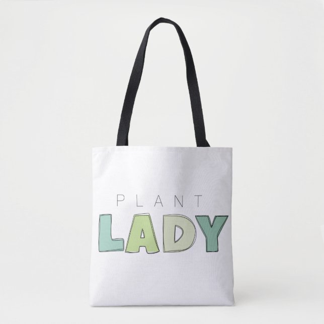 Plant Dam Tote Bag Tygkasse (Framsida)
