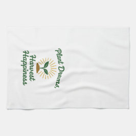 Plant Dreams Harvest Happiness Kökshandduk