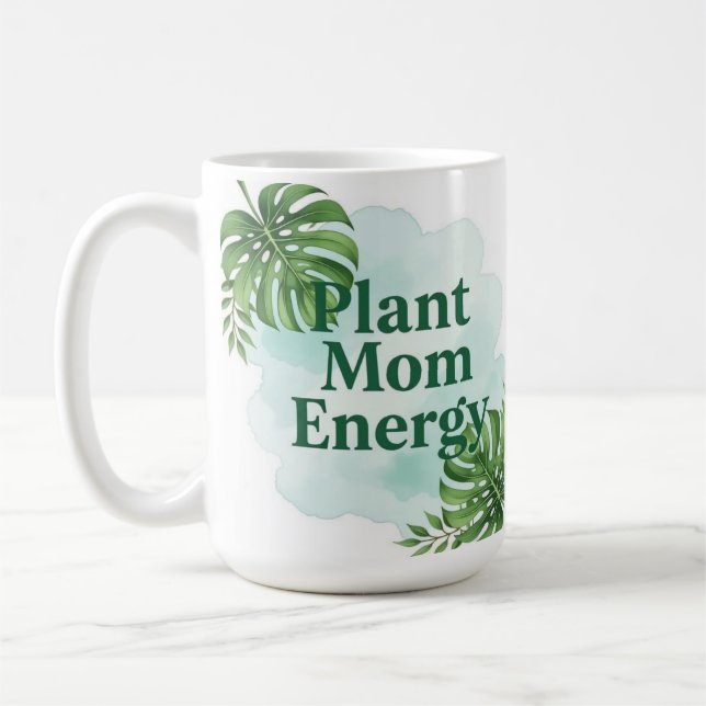 Plant energy mom nature inspired Coffee Mug Kaffemugg (Vänster)