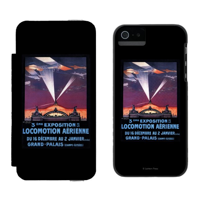 Plant flyg över strålkastareaffischen incipio iPhone wallet skal (Sida vid Sida)
