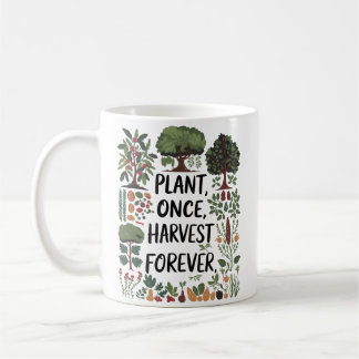 Plant Gång, Harvest Forest - Food Forest Design Kaffemugg