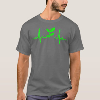 Plant Heartbeat, Vegan Pulse, Vegetarian Vegan Pul T Shirt