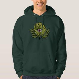 Plant Horror Art - Creepy Cute Grönt Flower Hoodie